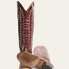 Stetson Women’s RUBY Python Western Boots - red round toe