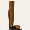 Stetson Women’s GLAM Over-The-Knee Fringe Boot - Brown Suede Vamp