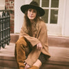 Stetson Women’s GLAM Over-The-Knee Fringe Boot - Brown Suede Vamp