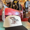 the midnight rodeo Embroidered Hat - cream/black