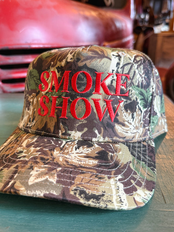 SMOKE SHOW Embroidered Trucker Hat