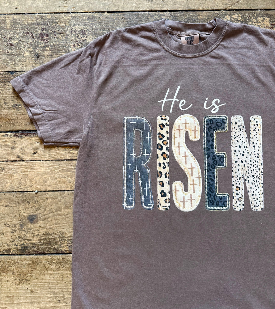 He Is Risen Patchwork Graphic Tee