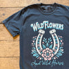 Wild Flowers And Wild Horses Graphic Tee