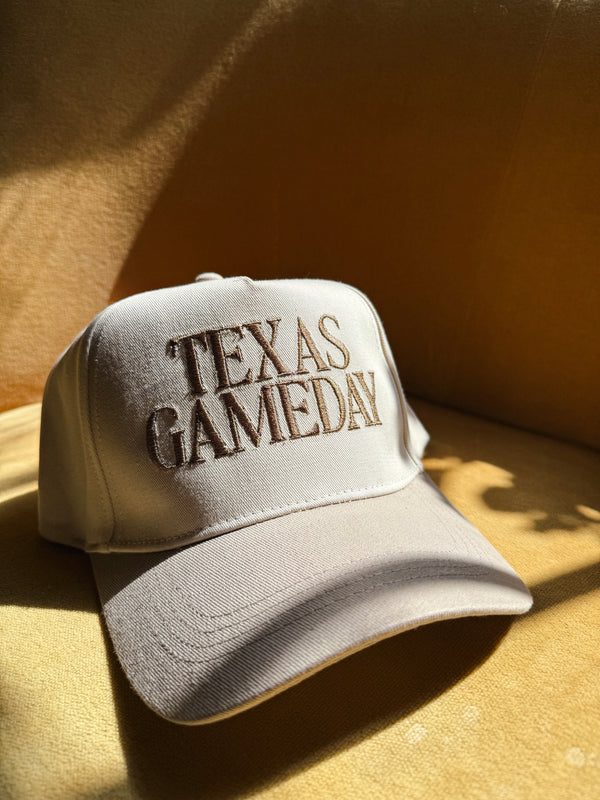 Texas Gameday Embroidered Hat - cream/khaki