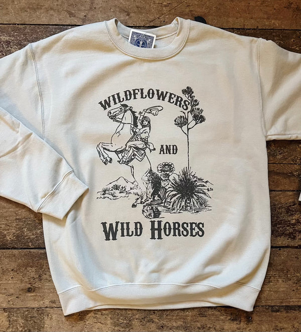 Wildflowers and Wild Horses Crewneck