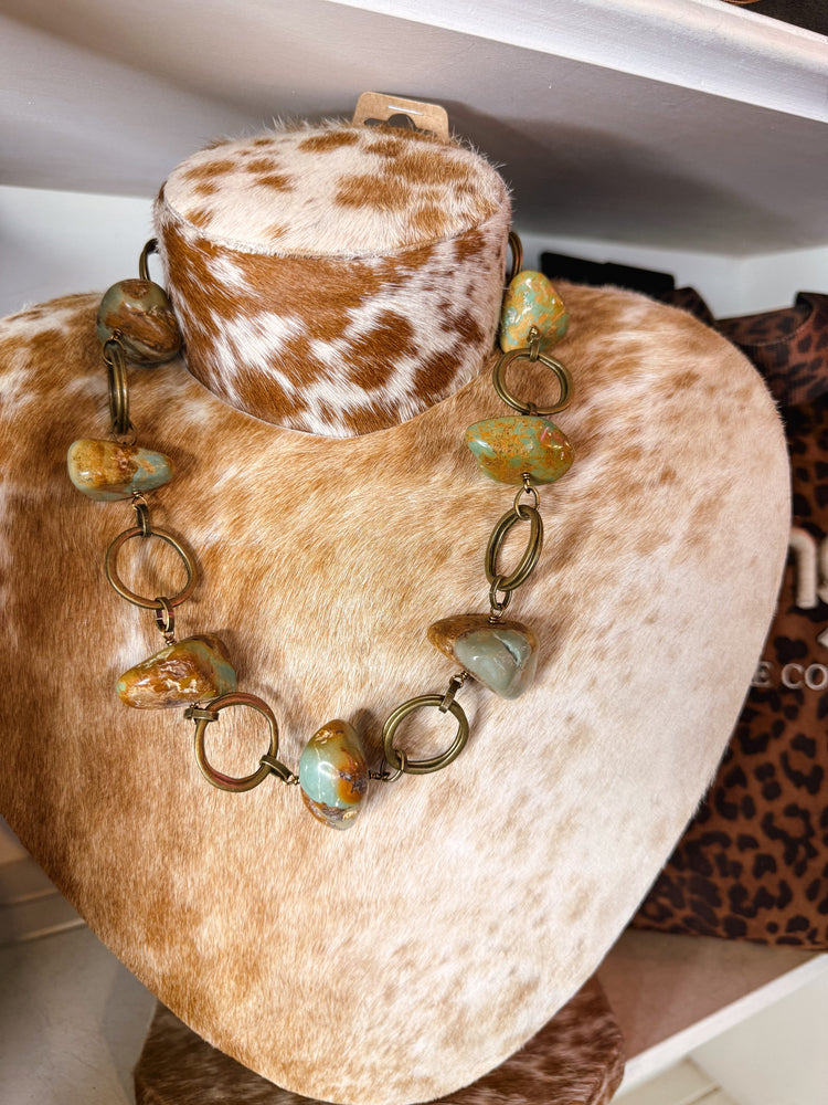Turquoise Nugget Necklace