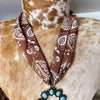 Double Scarf Squash Blossom Necklace