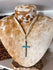 Double Scarf with Cross Necklace