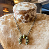 Navajo Handmade Squash Blossom Necklace - Kingman Turquoise