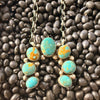 Navajo Handmade Squash Blossom Necklace - Kingman Turquoise