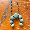 Navajo Handmade Squash Blossom Necklace - Kingman Turquoise