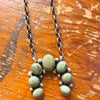 Navajo Handmade Squash Blossom Necklace - Kingman Turquoise