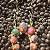 Navajo Handmade Squash Blossom Necklace - Pink Dahlia