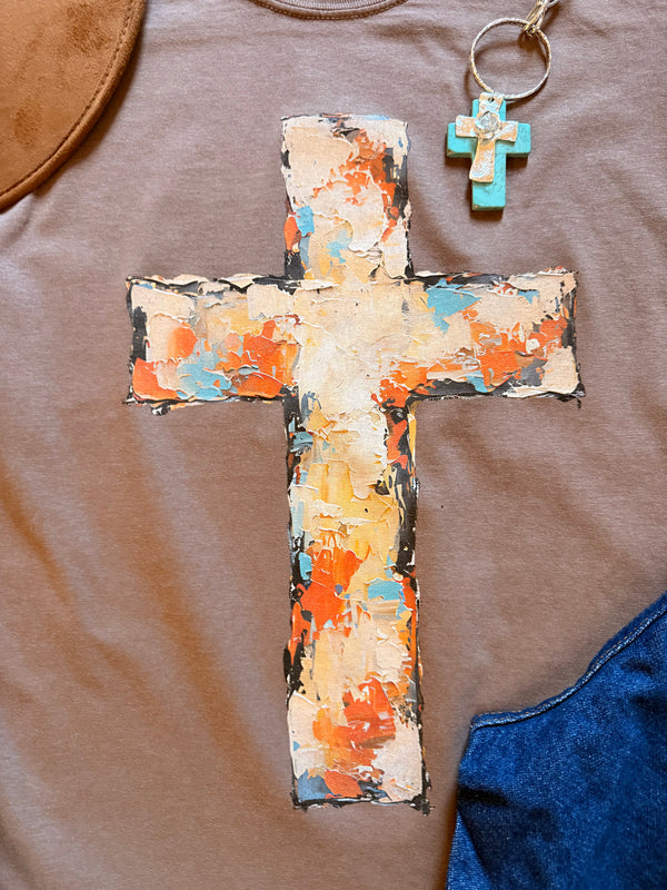 Western Paint Cross Graphic Tee
