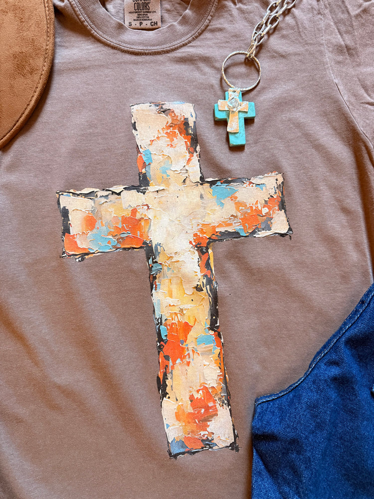 Western Paint Cross Graphic Tee