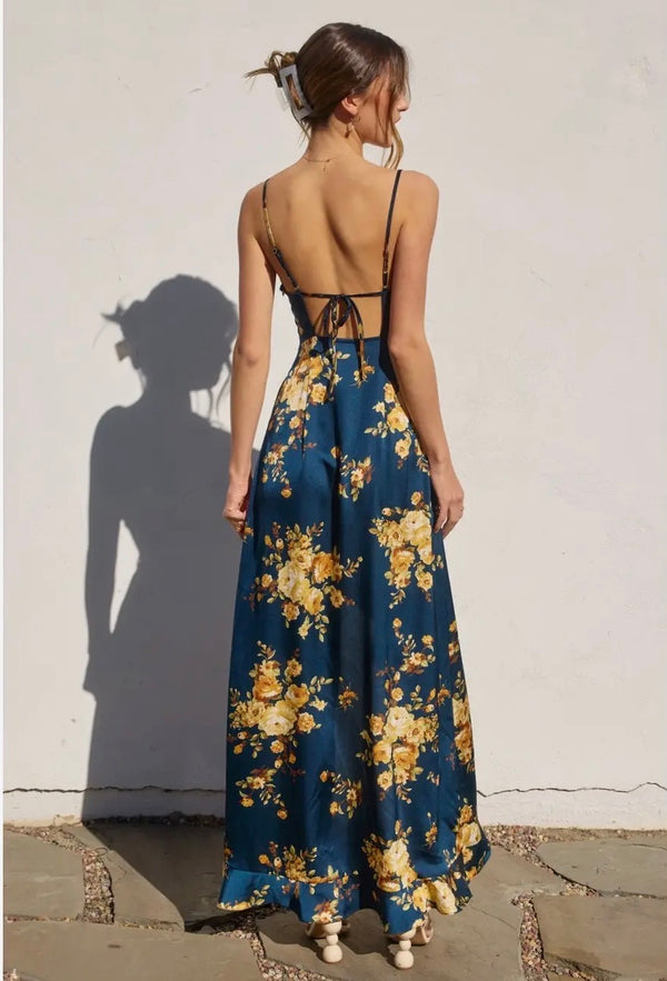 Floral Ruffle Maxi Dress