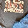 Amen Cowhide and Pearls Graphic Tee
