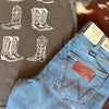 Cowboy Boots Graphic Tee