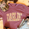 Darlin Camo Print Graphic Tee