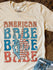 AMERICAN BABE Peace Graphic Tee- Natural