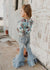 Little Girls Ruffle Denim Bell-bottom Jeans