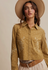 Embroidered Western Cotton Shirt - olive