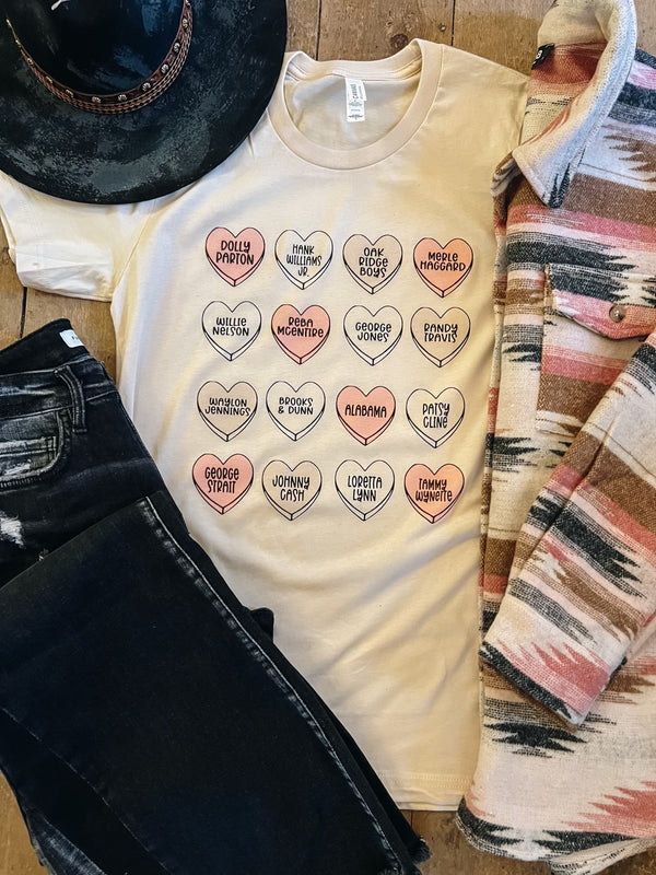 Country Hearts Graphic Tee