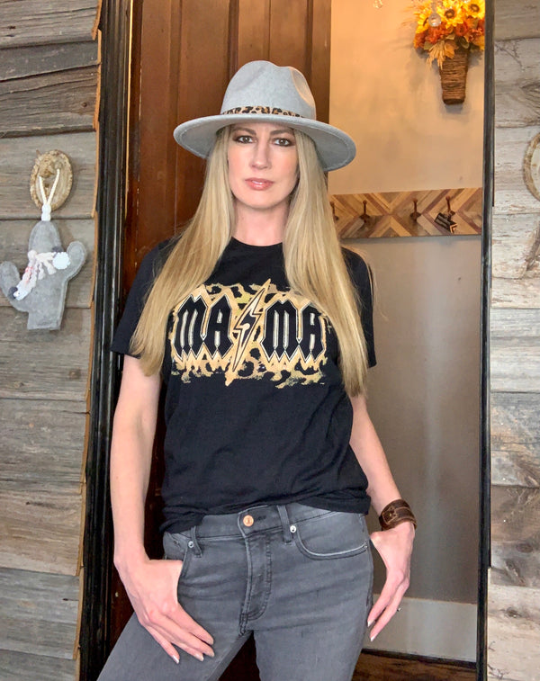 Mama Leopard Lightning Bolt Tee