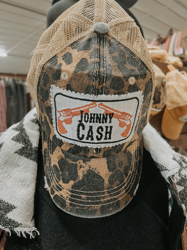 Cash Distressed Trucker Hat