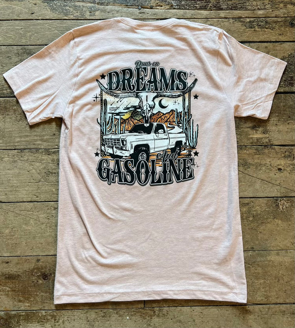 Runs On Dreams And Gasoline Graphic Tee