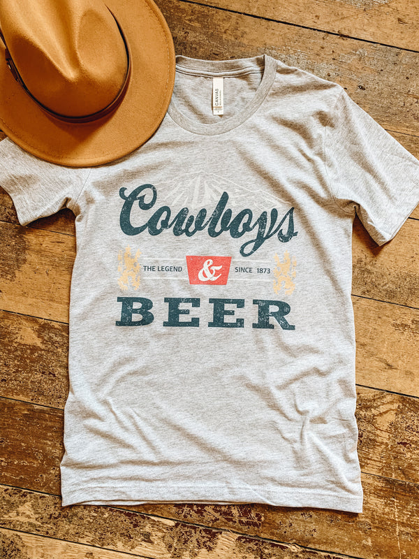 Cowboys and Beer Graphic Tee