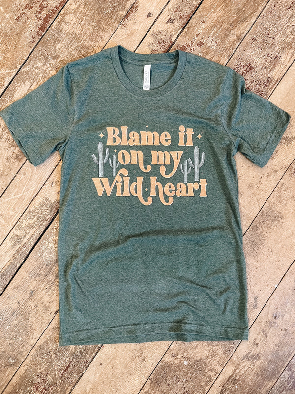 Blame It on my Wild Heart Graphic Tee